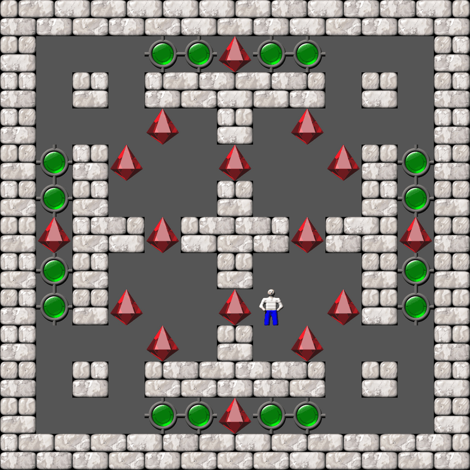 Сокобан Cubes & Tubes уровень 18
